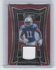 2020 Panini Select Michael Pittman Jr Rookie Jersey Relic Red Prizm Colts
