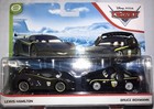 New Disney Pixar Cars 2 Pack Lewis Hamilton & Bruce Boxmann Same Day Shipping