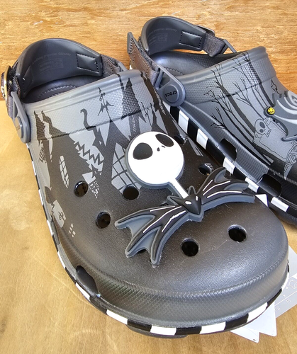 NEW Nightmare Before Christmas Glow In The Dark Adult Crocs Walt Disney World - Picture 13 of 17
