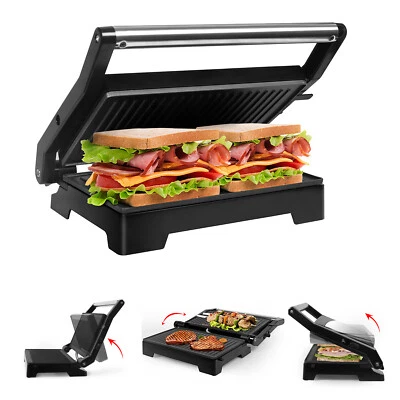 Sandwichtoaster Kontaktgrill Tischgrill Panini Maker 1000W Paninigrill