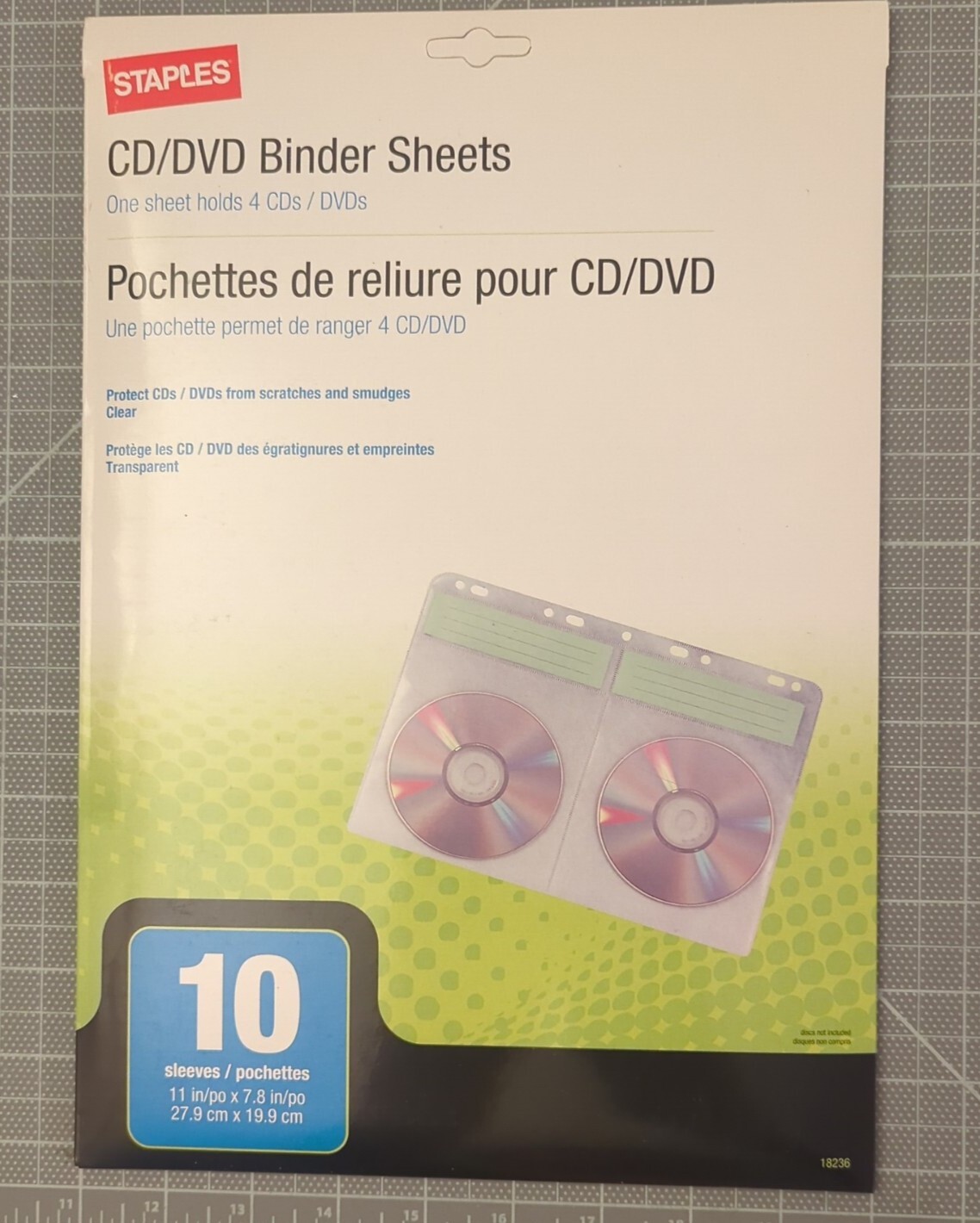 Staples CD DVD Binder Sheets (4 Per Sleeve) 10-Pack Of Sleeves | eBay