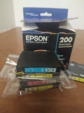 New Epson 200 Color Ink Cartridges Yellow Cyan Magenta