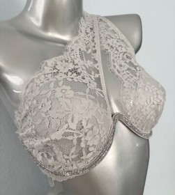 Victoria's Secret Nwt Dream Angels Unlined Plunge One Shoulder Shine Lace Bra