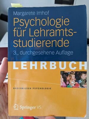Psychologie für Lehramtsstudierende (Basiswissen Psychologie) - Imhof, Margarete