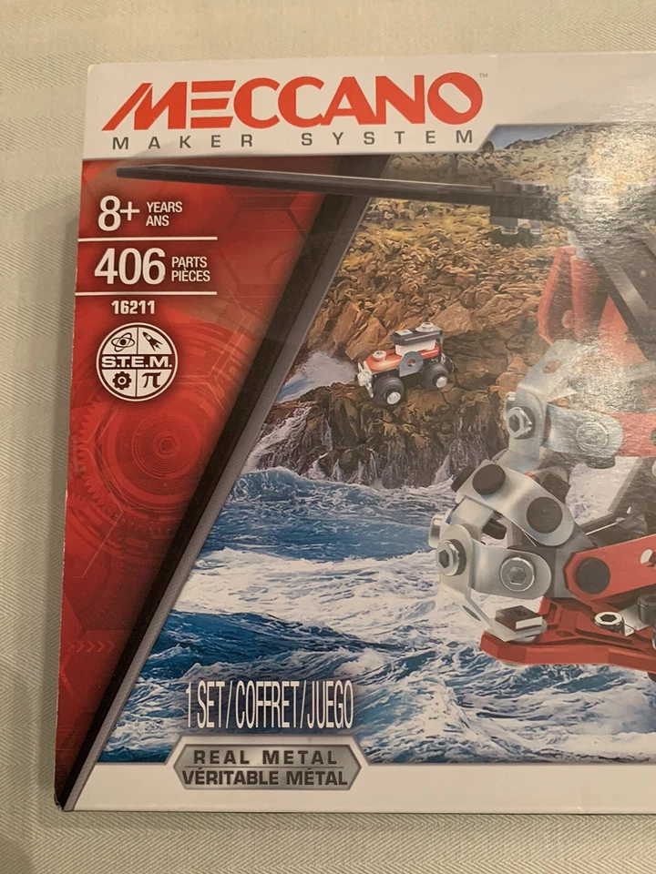 New - AERIAL RESCUE Helicopter - Meccano 16211 Makes 20 Models AIRPLANE - STEM - Image 2 of 4