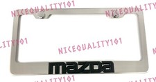 3d Mazda Stainless Steel Chrome Mirror Finished License Plate Frame 3d Mazda Stainless Steel Chrome Mirror Finished License Plate Frame