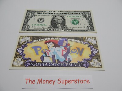 Pokemon One Million $1,000,000 Dollar Bill play money photo copy #85