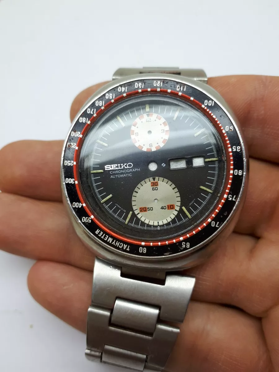 SEIKO UFO 6138-0011 SPEEDTIMER AUTO WRIST WATCH JAPAN DIAL FOR RESTORE OR PARTS
