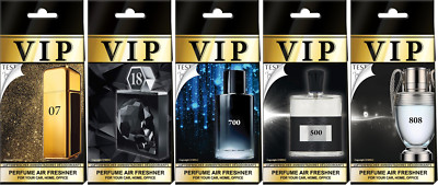 5 PACK MOST WANTED MAN VIP MIX   PREMIUM DUFTENDE AUTO-LUFTERFRISCHER