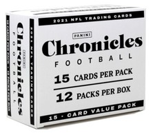2021 PANINI CHRONICLES FOOTBALL FAT PACK 12 BOX CASE BLOWOUT CARDS