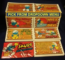 1982 TOPPS SMURF SUPERCARDS BASE Trading Cards You Pick 1 widevision
