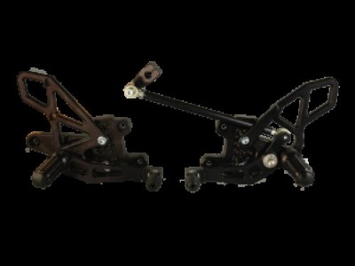 Vortex Adjustable Rear Set Black RS273K CBR1000RR 2008-2016