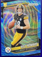 2025 Panini Prizm Will Howard Blue Wave /230 Rookie Steelers