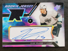 2020-21 SPX Gabe Vilardi Rookie Jersey Patch Auto 93/375 #GV Los Angeles Kings
