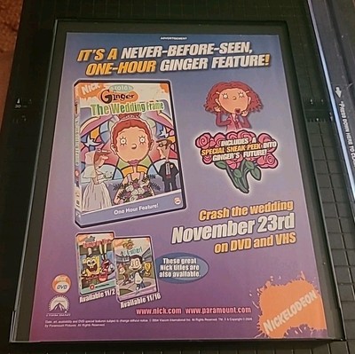 As Told By Ginger Nickelodeon Vintage Framed Print Ad 2001 Promo Wall Art 