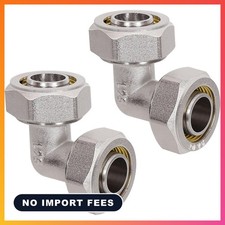 Air Hose Fittings Rapid Air System，2 Pack 200PSI,3/4 Nickel-Plated Brass Air Pip