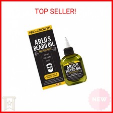 Arlo's Pro Growth Beard Oil - Vanilla Sandalwood 2.5 oz. - Promotes Beard Hair G
