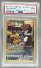 51425010 Pikachu 2019 Pokemon Sun & Moon Cosmic Eclipse #241 PSA 9