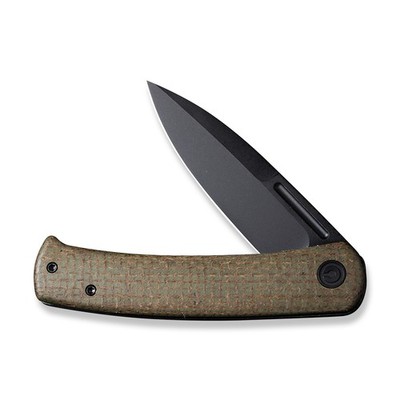 Civivi Knives Cetos Frame Lock C21025B-3 Black 14C28N Green Micarta
