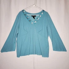 Venezia Empire Sequin Top Women 22/24 Vtg Y2K 90s Fairy Whimsigoth Mermaid