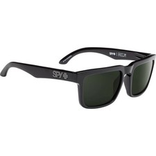 SPY Optic HELM Sunglasses Gloss Black HD Gray Green Happy Lens Surf 3DAY SHIP