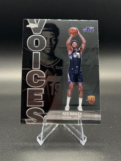 2025-26 Topps Chrome #VS-10 Ace Bailey Voices Rookie RC Jazz
