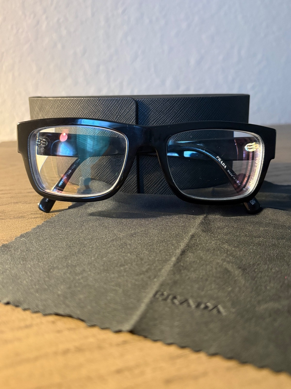 Prada PR15YV 1AB1O1 Black 54mm Men’s Eyeglasses thumbnail 7