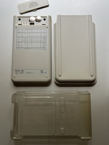 BRAUN ET55 control LCD Taschenrechner weiß OVP calculator full set 1981 Rams Era - Photo 10/13