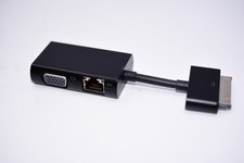 Genuine HP Dock Connector to Ethernet and VGA Adapter HSTNN-FO3D 762738-002