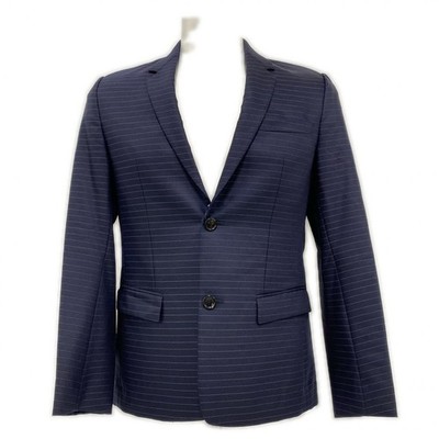 DIOR HOMME Striped suit settailored jacket Navy wool-