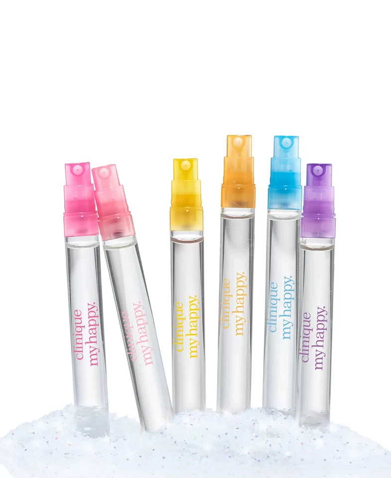 Juego de regalo CLINIQUE Find Your Happy de 6 piezas (0,17 oz/5 ml cada uno) 6 aromas nuevo en caja Foto 2 de 4