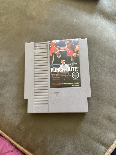 Mike Tyson's Punch-Out Nintendo NES White Bullet Variant Cart Tested