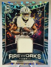 💫🏈AMARI COOPER 2020 Panini Spectra Fireworks Fabric Relics Blue Disco /35!🏈💫