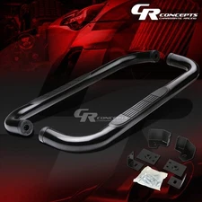 BLACK 3" SS SIDE STEP NERF BAR RUNNING BOARD FOR 87-06 JEEP WRANGLER YJ/TJ SUV