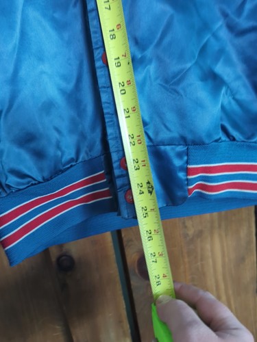 Vintage NFL Chalk-Line NEW YORK GIANTS Satin Windbreaker Bomberjacke Gr. Small - Bild 8 von 23
