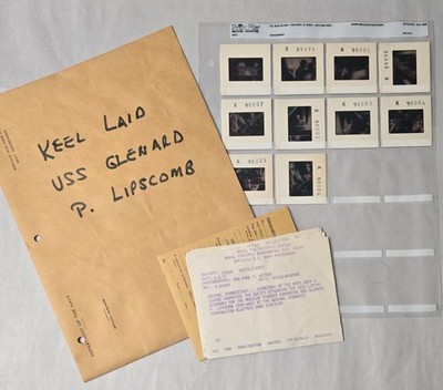 Vintage U.S. Navy 35mm Slides USS Glenard P. Lipscomb Keel Laying Ceremony (10)