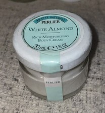 Perlier White Almond Moisturizing, Body Cream 1.0 oz Jar NEW. Sealed Nos.