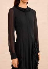 Women Ulla Johnson Lace Mesh Slim Fit A-line Midi Dress