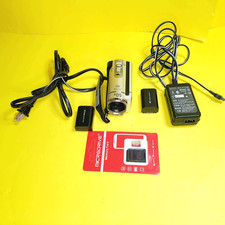 SONY DCR-SX43 DIGITAL VIDEO CAMERA RECORDER CAMCORDER CHARGER 2X BATTERIES 128GB