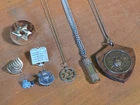 8pc Vintage Jewish/Religious Costume Jewelry Lot