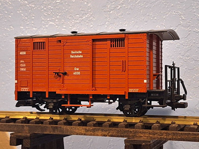 G Scale LGB Deutsche Reichsbahn 4030 Gw 2 axle Boxcar Goods Van