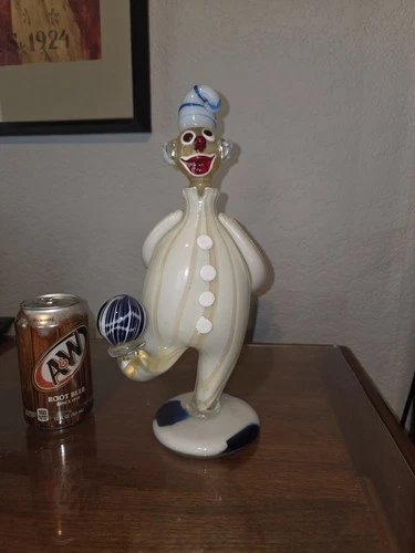 Murano Art Glass Clown Decanter