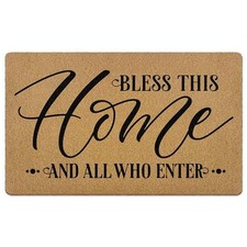 Bless This Door Mat, Christian Doormats, Christian Gifts for Women, Bible Home