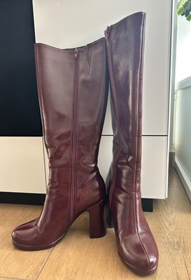 damen stiefel 37, burgunderrot