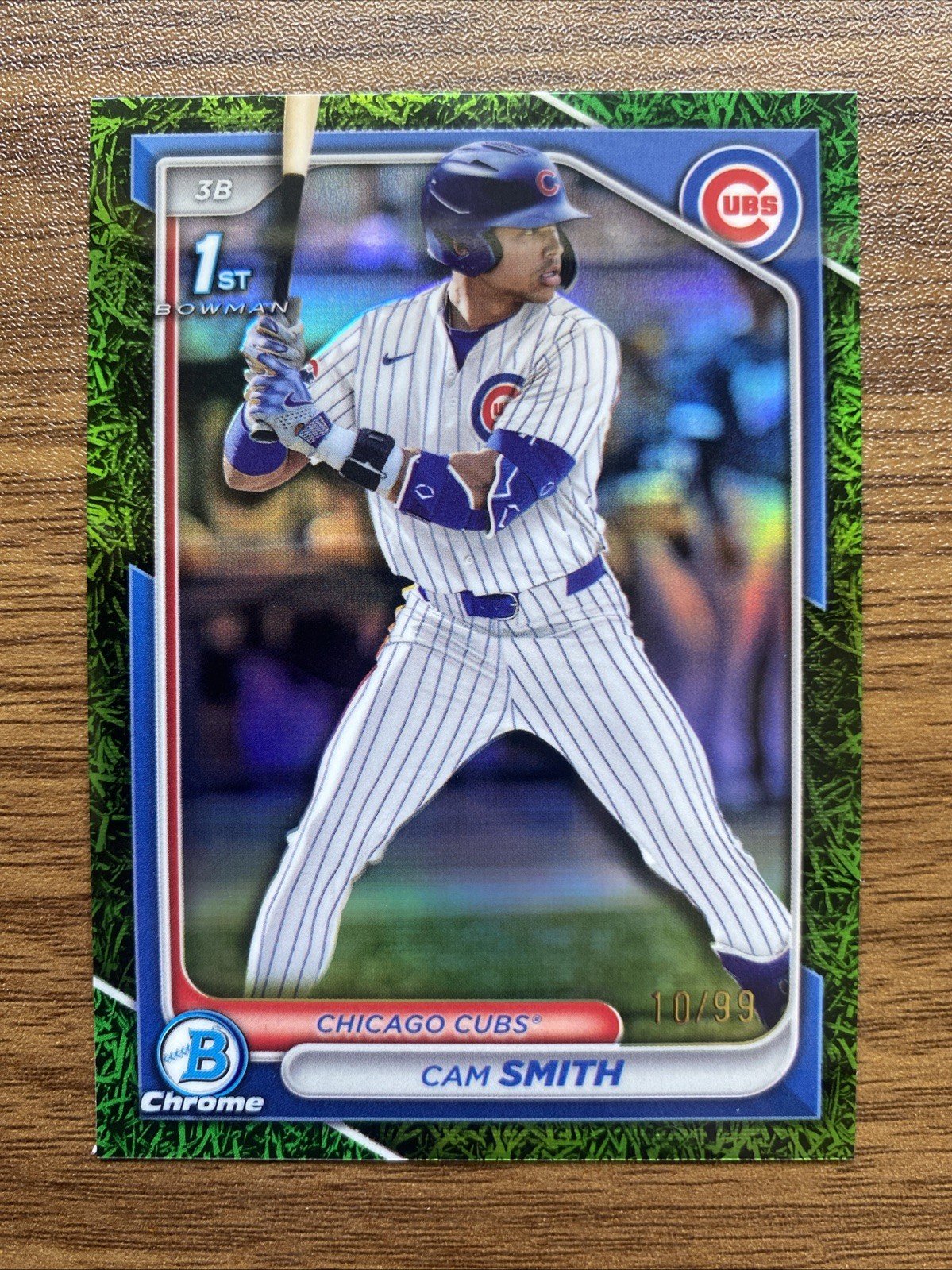 2024 Bowman Draft Chrome Green Grass Refractor /99 #BDC-67 Cam Smith 1st Bowman