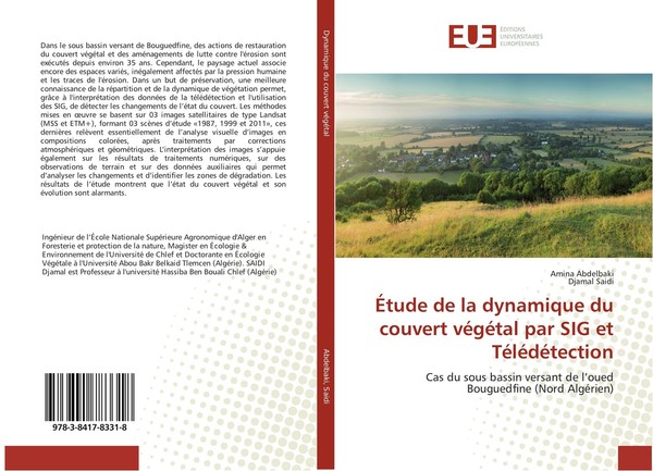 ÉTude De La Dynamique Du Couvert VéGéTal Par SIG Et TéLéDéTection Djamal Saidi-image