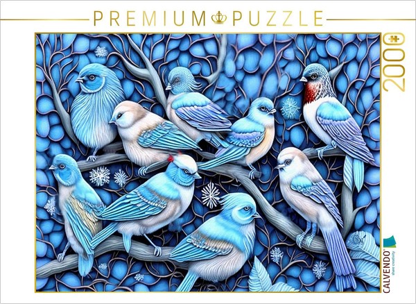 Calvendo Puzzle Winterversammlung | 2000 Teile Lege-GrößE 90X67Cm Foto-Puzzle Fü-image