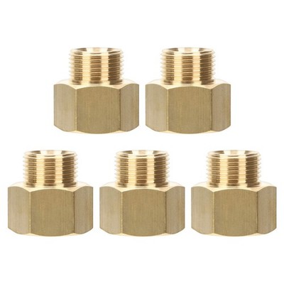 5 Pcs Brass Garden Hose Quick Connect Leakproof Male Female Hose Fittings