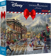 Ceaco - Thomas Kinkade - Disney - Holiday - Candy Cane Express - 1000 Piece... 