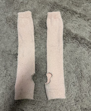 Bloch woman s fuzzy pink leg warmers size small/medium 1/2 leg length